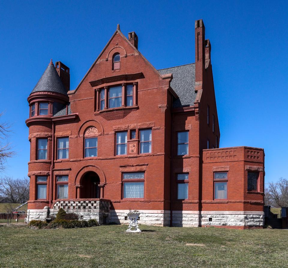 The Howard Steamboat Museum in Jeffersonville.  This is a 9-bed, 3-bath, 15,000-square-foot Richardsonian Romanesque Victorian mansion that was built in 1894.