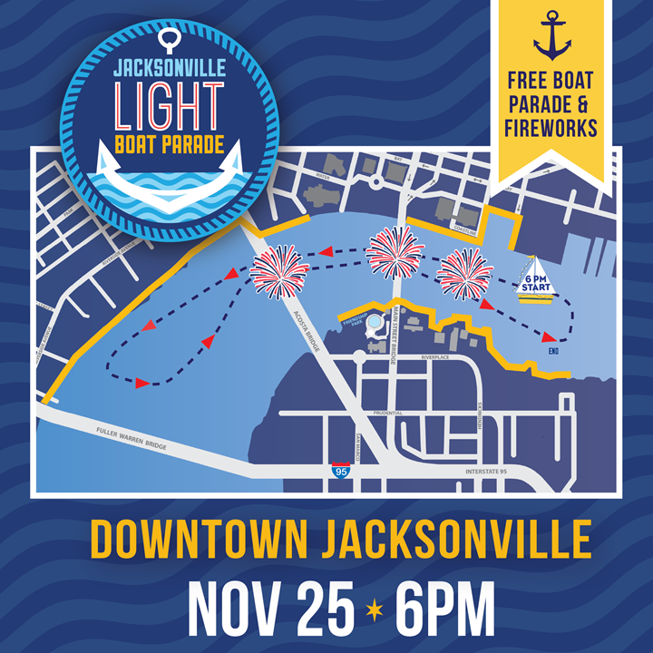 2023 Light Boat Parade route and viewing areas.