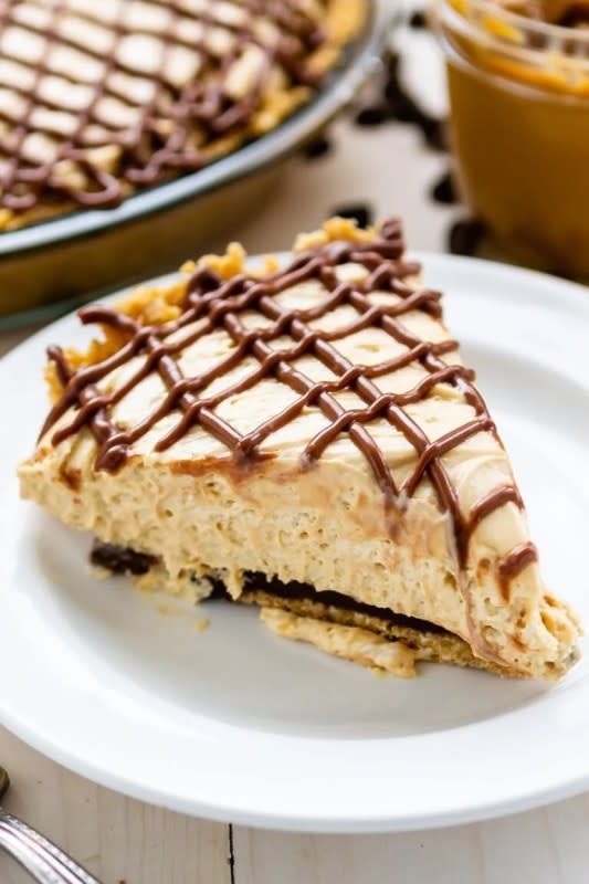 <p>Crazy For Crust</p><p>This no-bake caramel pie has a crust lined with rich chocolate ganache.</p><p><strong>Get the recipe: <a href="https://www.crazyforcrust.com/black-bottom-dulce-de-leche-pie/" rel="nofollow noopener" target="_blank" data-ylk="slk:Black Bottom Dulce de Leche Pie;elm:context_link;itc:0;sec:content-canvas" class="link ">Black Bottom Dulce de Leche Pie</a></strong></p>