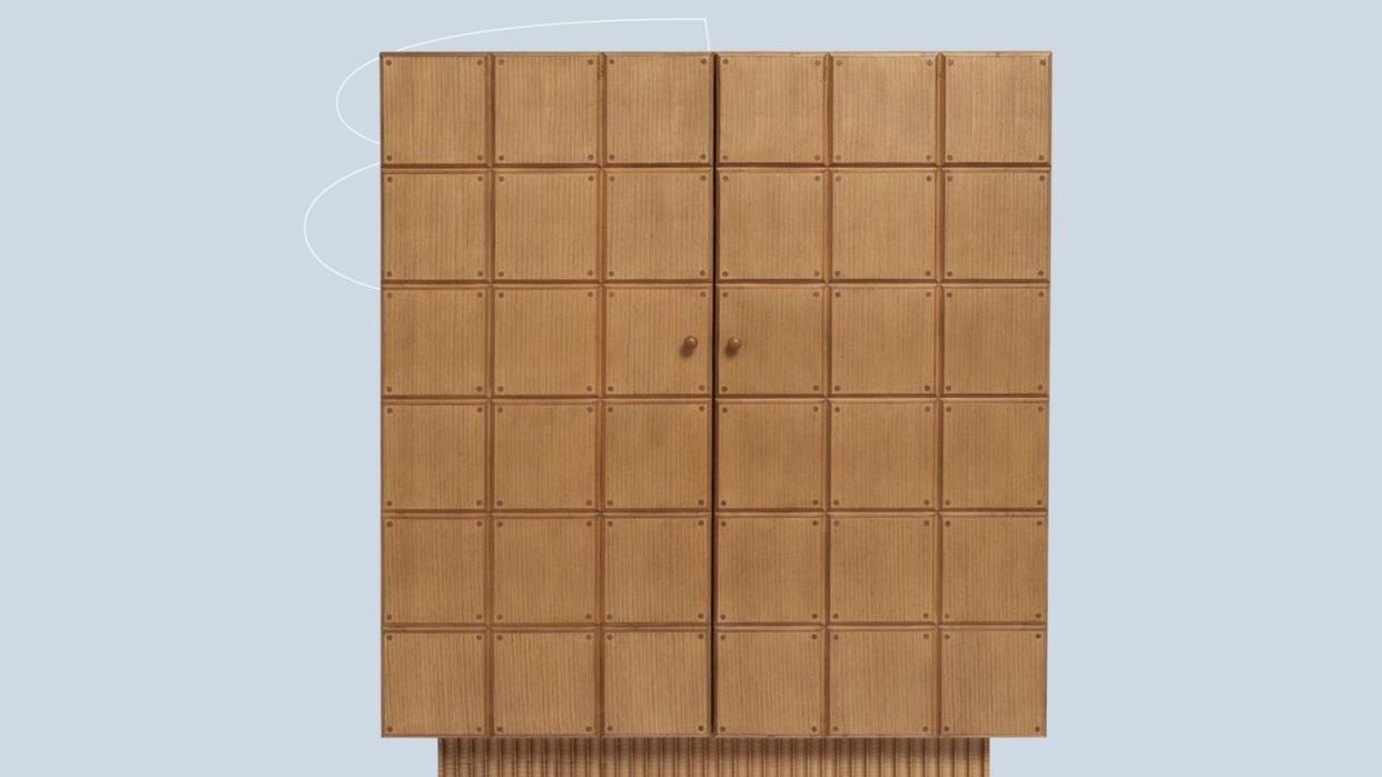 a wooden board with a few holes