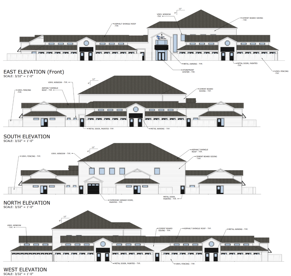 A rendering by Guiding Eyes for the Blind of a proposed facility in Yorktown Heights.