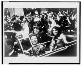 <p>President John F. Kennedy — shown moments before his assassination — and first lady Jacqueline Kennedy ride in a motorcade with Texas Gov. John Connally and his wife, Nellie, in Dallas, Nov. 22, 1963. (Photo: Victor Hugo King/White House/Library of Congress) </p>