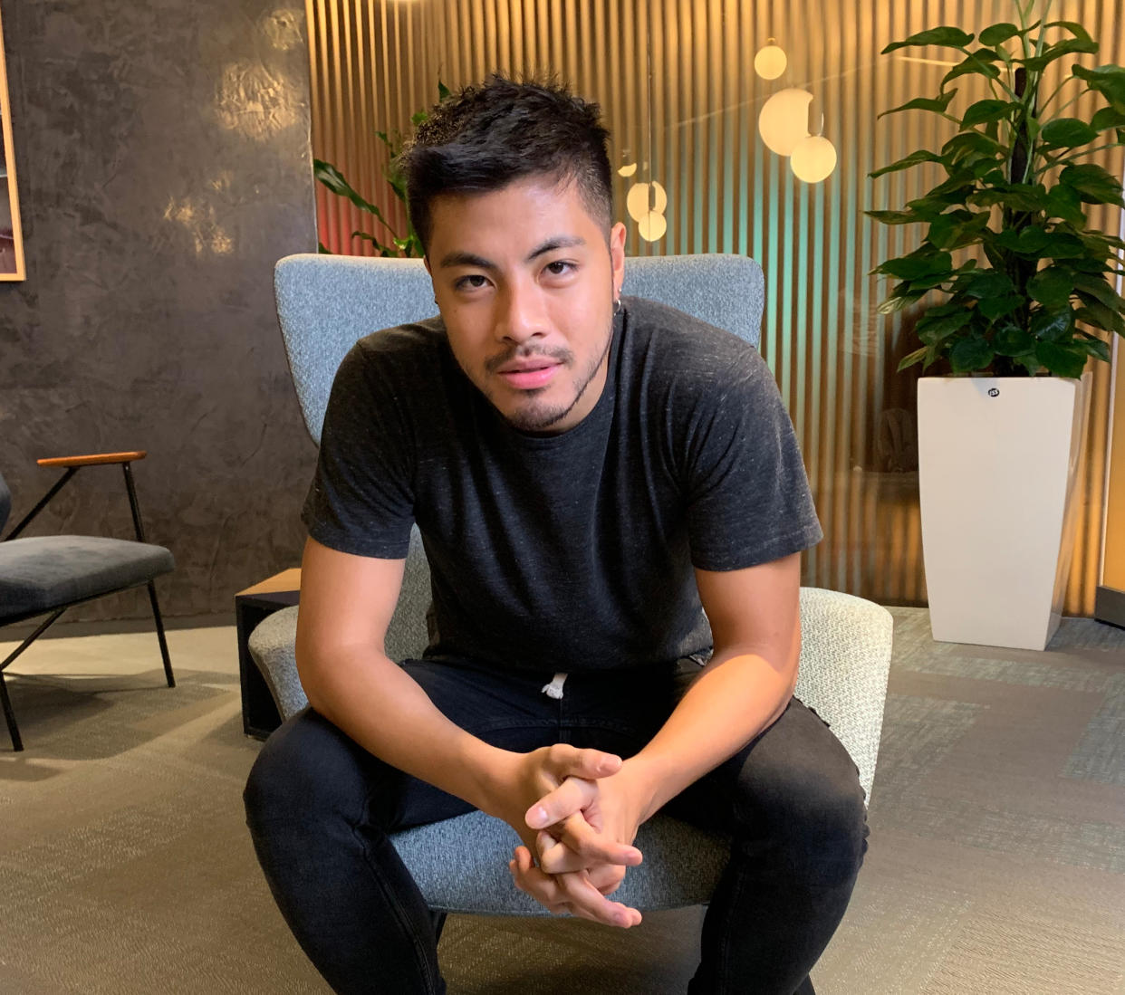 Singaporean singer-actor-director Benjamin Kheng at Singtel Comcentre on 30 July 2019. (Photo: Teng Yong Ping/Yahoo Lifestyle Singapore)