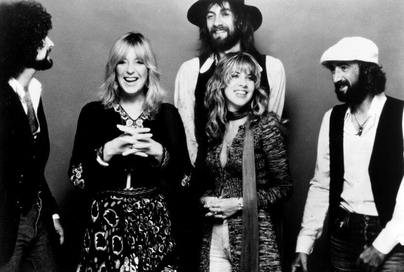 Fleetwood Mac pose for a portrait in circa 1977.