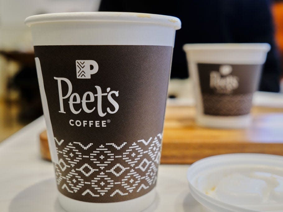 Peet's Coffee cup