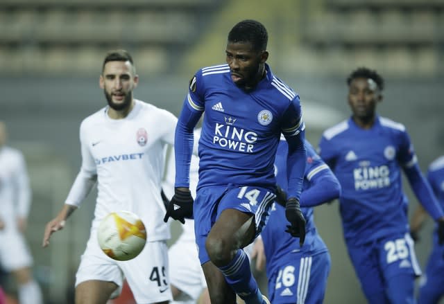 Kelechi Iheanacho featured in a much-changed side