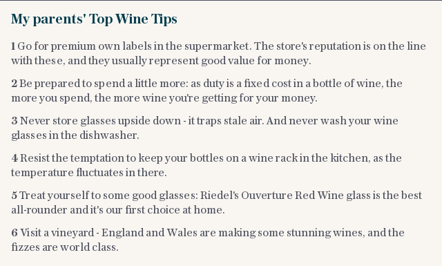 My parents' Top Wine Tips