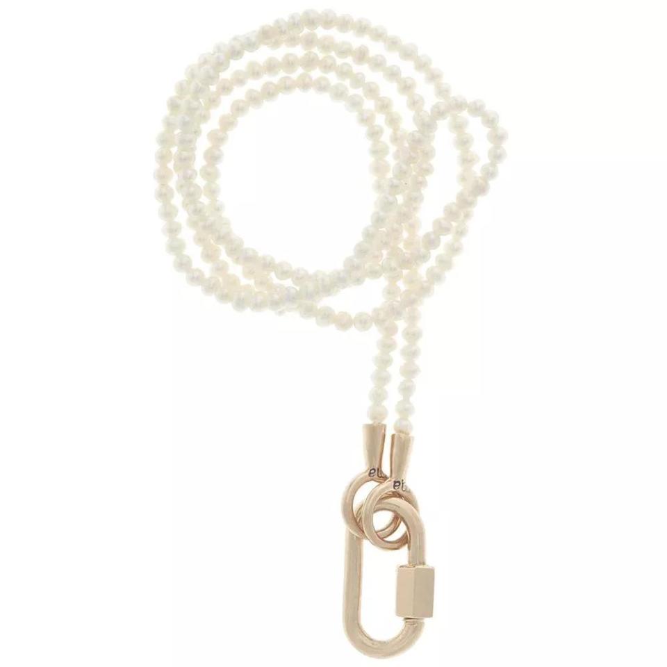 <p><a href="https://marlaaaron.com/products/seed-pearl-strand-with-yellow-gold-baby-lock" rel="nofollow noopener" target="_blank" data-ylk="slk:Shop Now;elm:context_link;itc:0;sec:content-canvas" class="link ">Shop Now</a></p><p>Gold Babylock On Itty Bitty Seed Pearl Strand Necklace</p><p>marlaaaron.com</p><p>$1120.00</p>