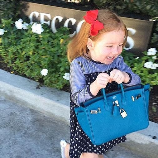 Roxy Jacenko clutches onto 'new navy' Hermes Birkin bag