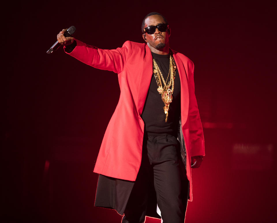 Puff Daddy performs onstage during the Bad Boy Family Reunion Tour on Tuesday, Sept. 6, 2016, in Toronto, Canada. (Photo by Arthur Mola/Invision/AP)