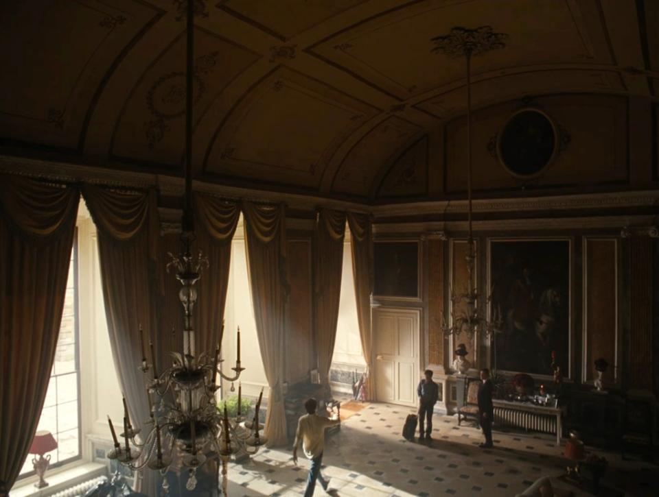 An interior of the estate as seen in the movie. Prime Video