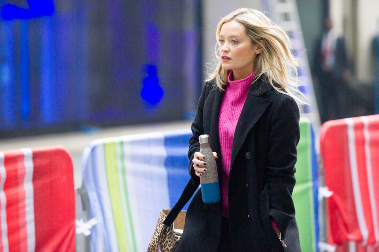 Laura Whitmore at BBC Broadcast House on November 24, 2019 in London, England. (Photo by Ollie Millington/Getty Images)