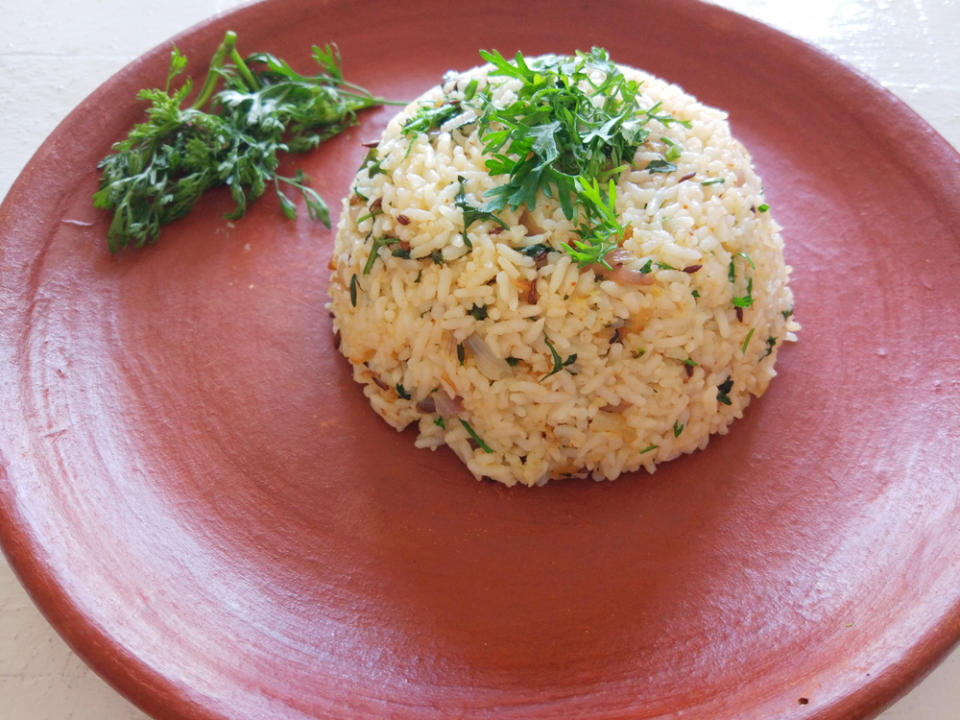 Coriander Onion Rice