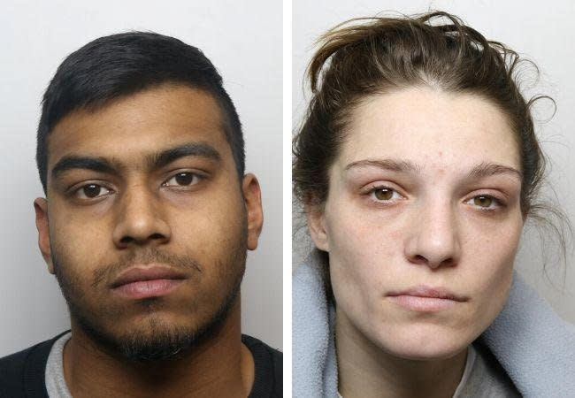 Mohammed Hussain, left, and Yazmin Ali, right, have been jailed for a total of 25 years. (SWNS)