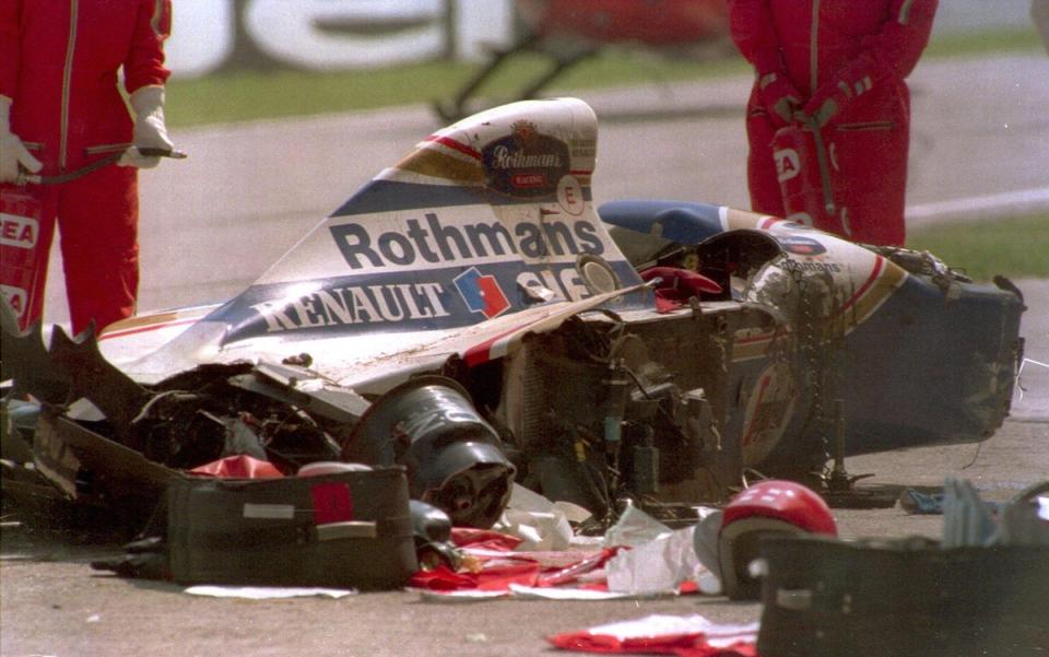 Senna died on 1 May 1994 after a deadly crash at Tamburello corner at Imola (Getty Images)