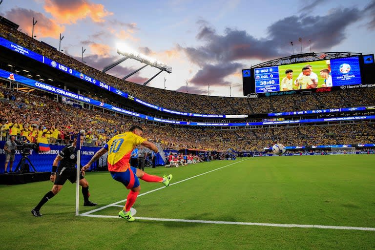 El estadio de Charlotte donde Colombia derrotó a Uruguay en semifinales estuvo colmado de hinchas de la tricolor