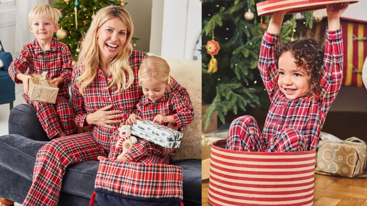 Jojo Maman Bebe Red Tartan Pyjamas