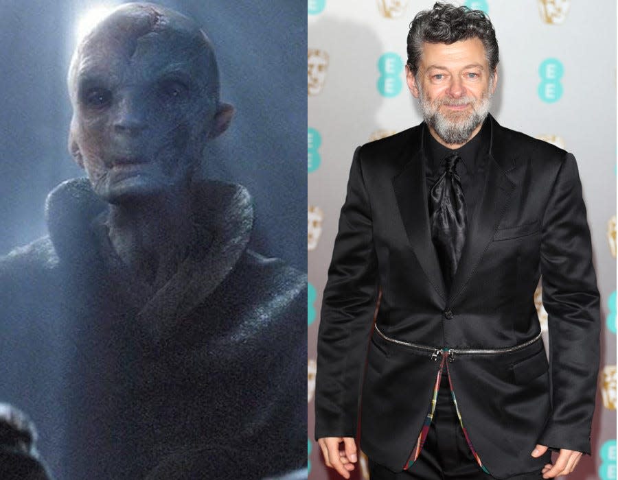 Snoke Lucasfilm Andy Serkis Neil Mockford Getty