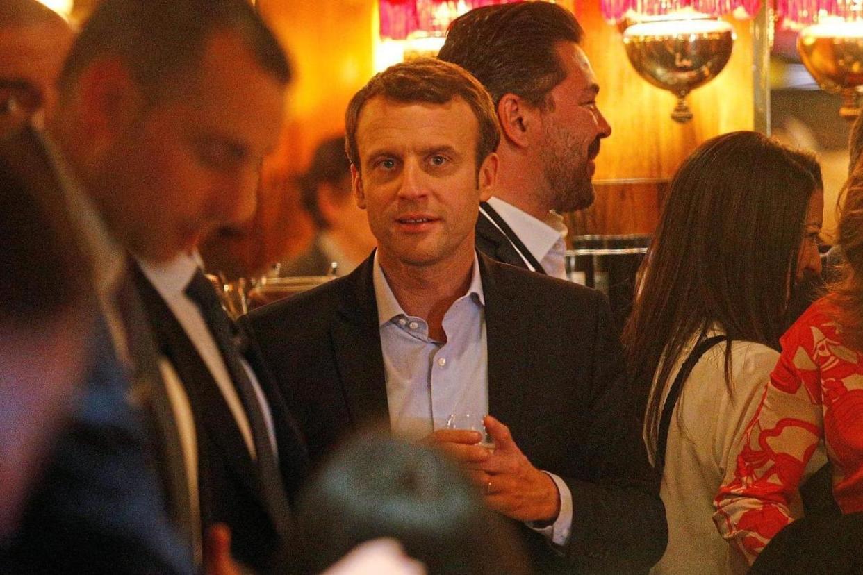 Positively presidential: Emmanuel Macron is a regular at La Rotonde (GEOFFROY VAN DER HASSELT/GETTY)