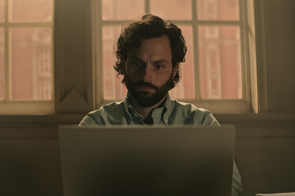 You. Penn Badgley as Joe Goldberg in episode 407 of You.<span class="copyright">Courtesy of Netflix © 2023</span>