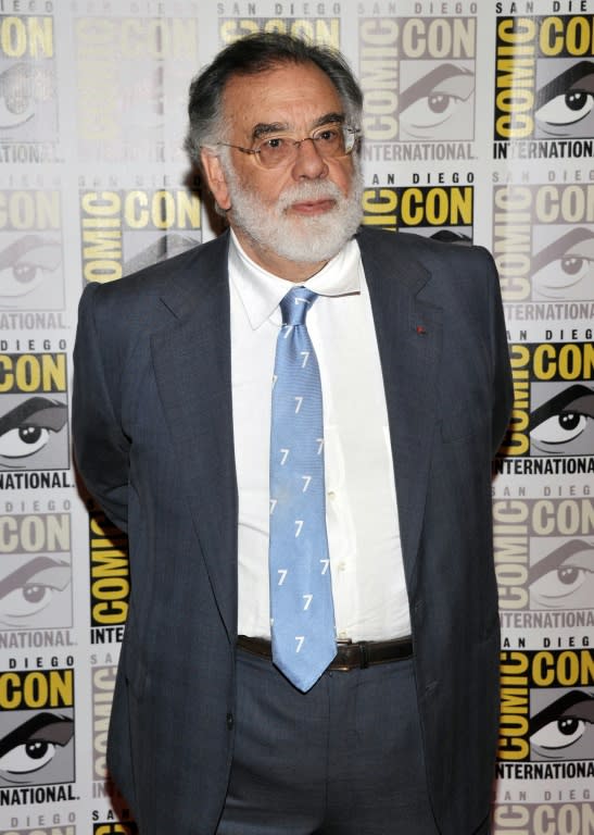 Francis Ford Coppola is among the Hollywood "talent" -- star-studded casts and directors -- to attend Comic-Con (AFP Photo/John Shearer)