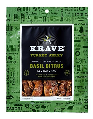 Krave Basil Citrus Turkey Jerky