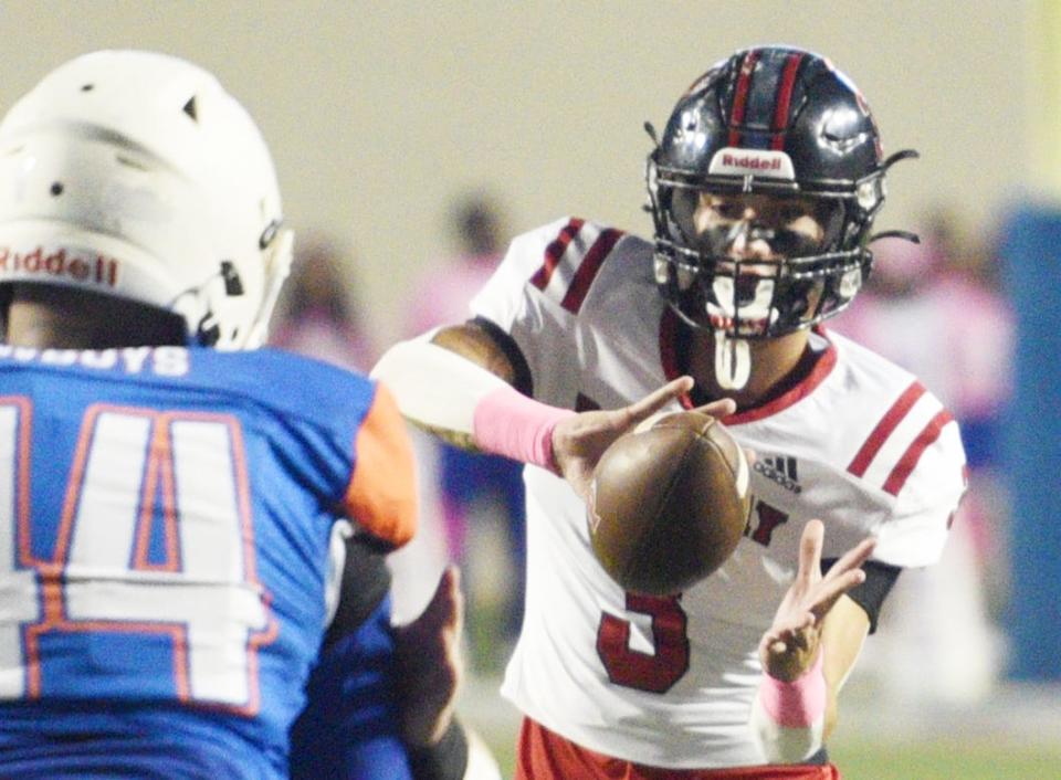 Parkway quarterback Ashton Martin tossed four touchdown passes in a win over Southwood Thursday night.