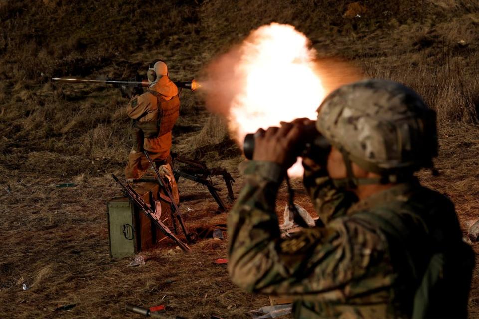 <div class="inline-image__title">UKRAINE-CRISIS/INTERNATIONAL LEGION</div> <div class="inline-image__caption"><p>A soldier from Carpathian Sich international battalion fires an RPG while conducting manoeuvres near the front line, as Russia's attack on Ukraine continues, near Kreminna, Ukraine, January 3, 2023.</p></div> <div class="inline-image__credit">Clodagh Kilcoyne via Reuters</div>