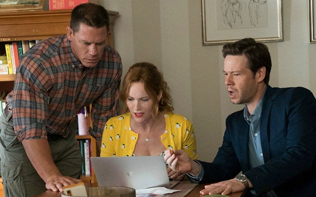 John Cena, Ike Barinholtz, and Leslie Mann in Blockers