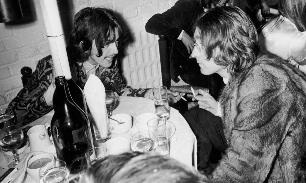 John Lennon (right), who rhymed ‘stupid get’ with ‘cigarette’.