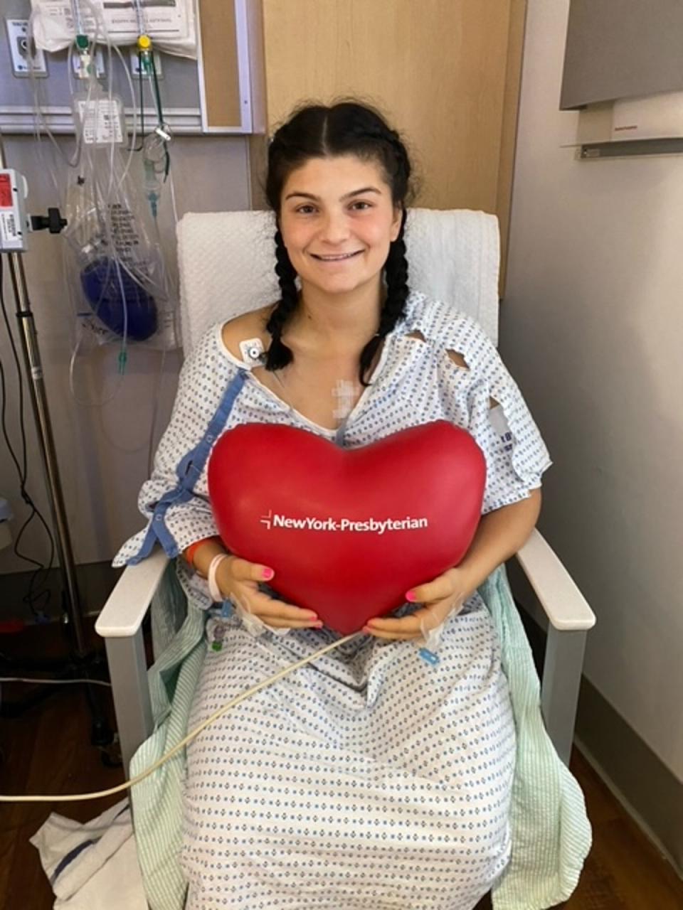 Fordham University softball player Sarah Taffet collapsed after jogging back from first base during a 2021 game in New Jersey (Sarah Taffet)