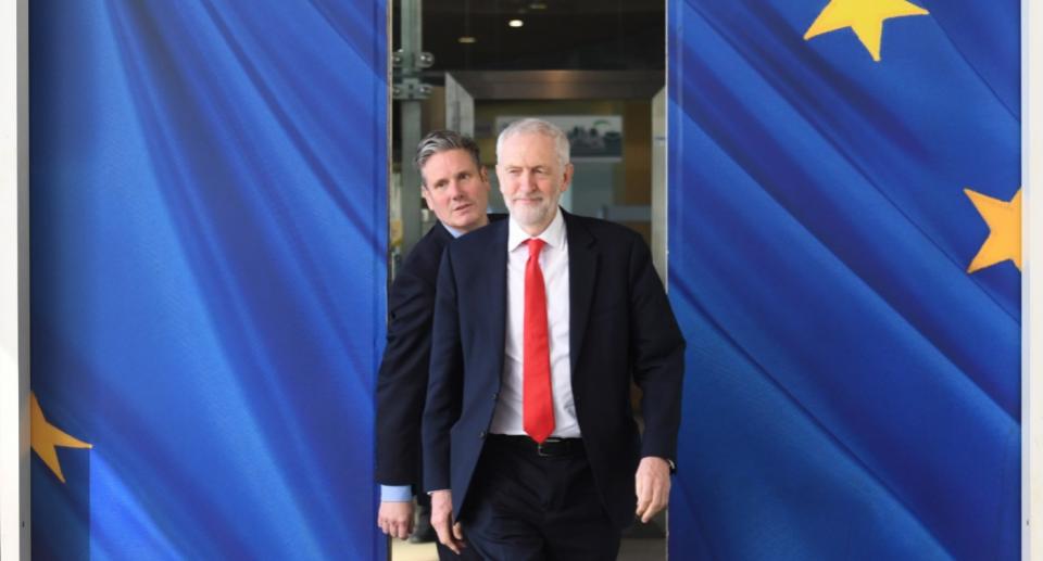 Labour leader Jeremy Corbyn discussed alternative Brexit deals in Brussels on Thursdsay. He will continue to push the Prime Minister towards a soft Brexit (PA)