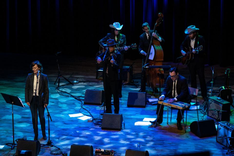 S.G. Goodman performs during Hank WIlliams' 100th birthday celebration at Country Music Hall of Fame Thursday afternoon, Sept. 21, 2023.
