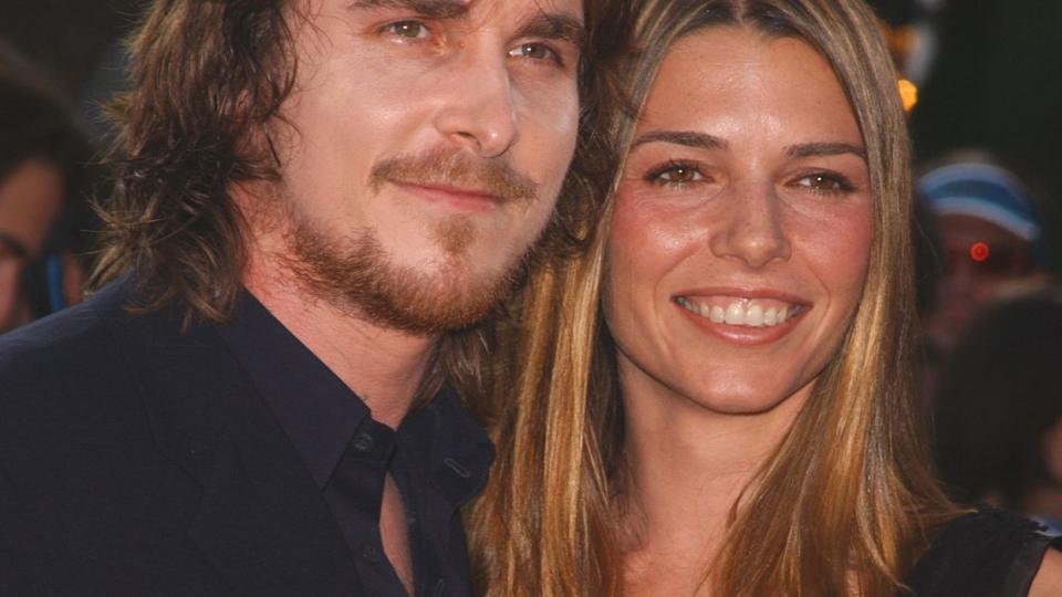 Christian Bale and wife Sibi arrive at the screening of "Reign Of Fire" at The Village Theatre