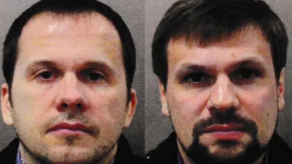 2名俄國軍事情報官員被控犯下「英國前俄羅斯間諜毒殺案」。（圖／翻攝自《鏡報》）