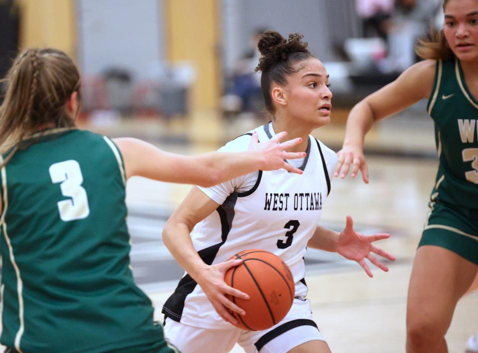 West Ottawa's Gabby Reynolds scored a career-high 47 points on Tuesday against Jenison.