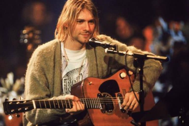 Kurt Cobain en el MTV Unplugged de Nirvana