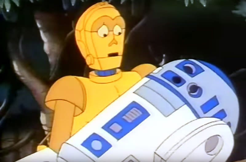 C-3PO and R2-D2 headlined the 'Star Wars' cartoon series 'Droids,' which ran from 1985 to 1986 on ABC (Photo: YouTube)