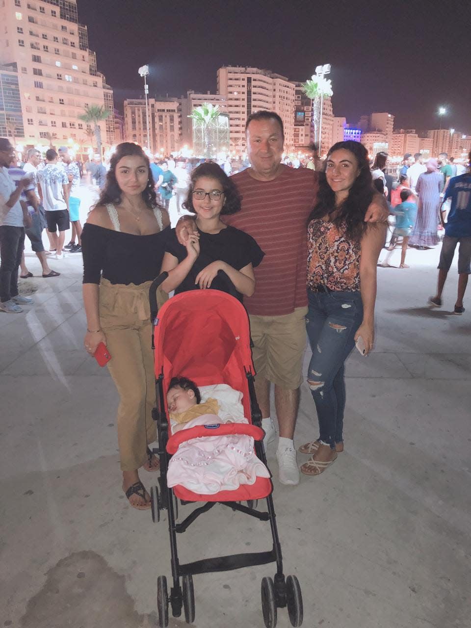 Family photo of Amina Alhaj-Omar, far right, a 26-year-old Ohio State University Graduate Student who went missing June 10. Police have since ended the search for her, though the investigation is ongoing.