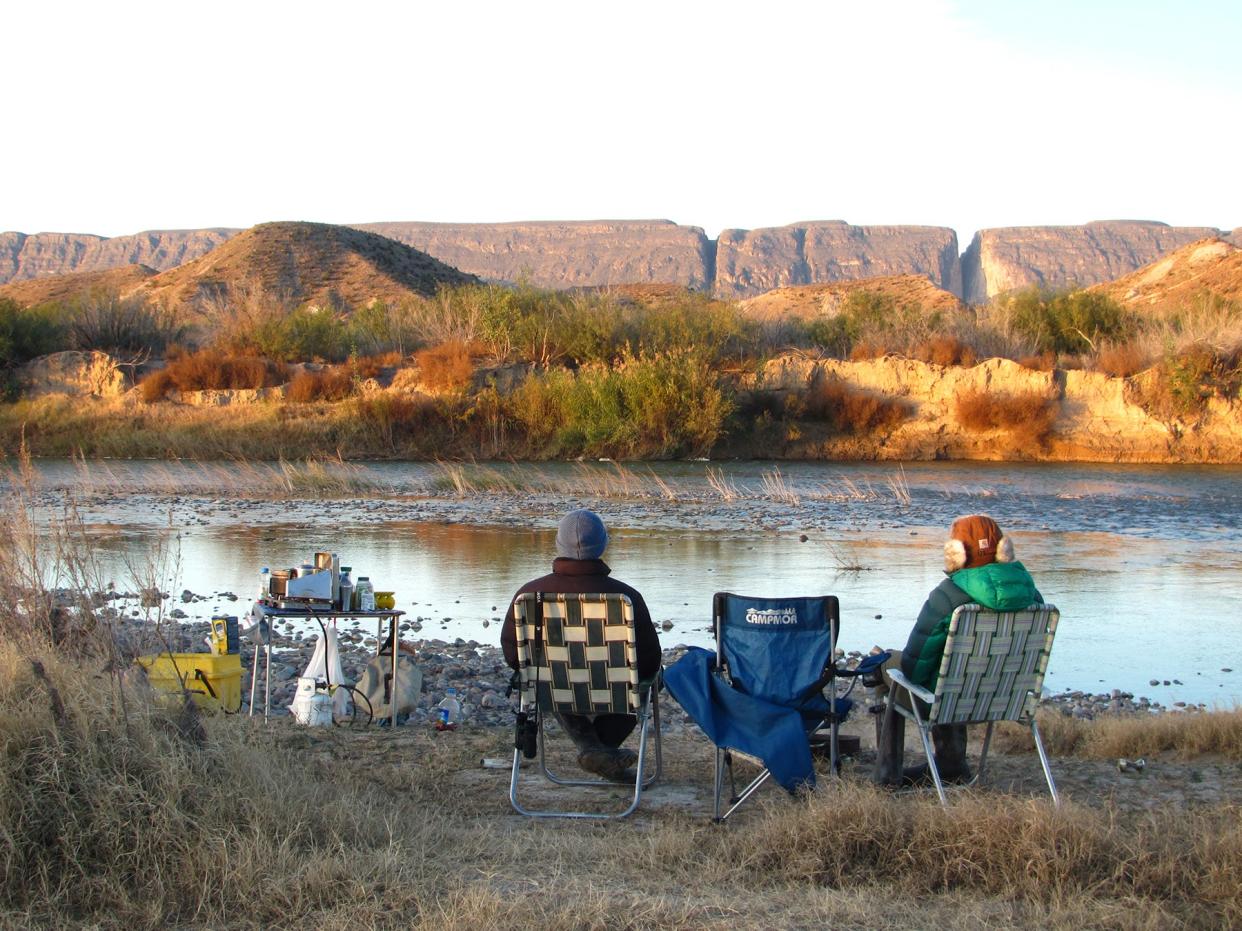 Both backcountry camping and campgrounds are available at Big Bend National Park in Texas.
