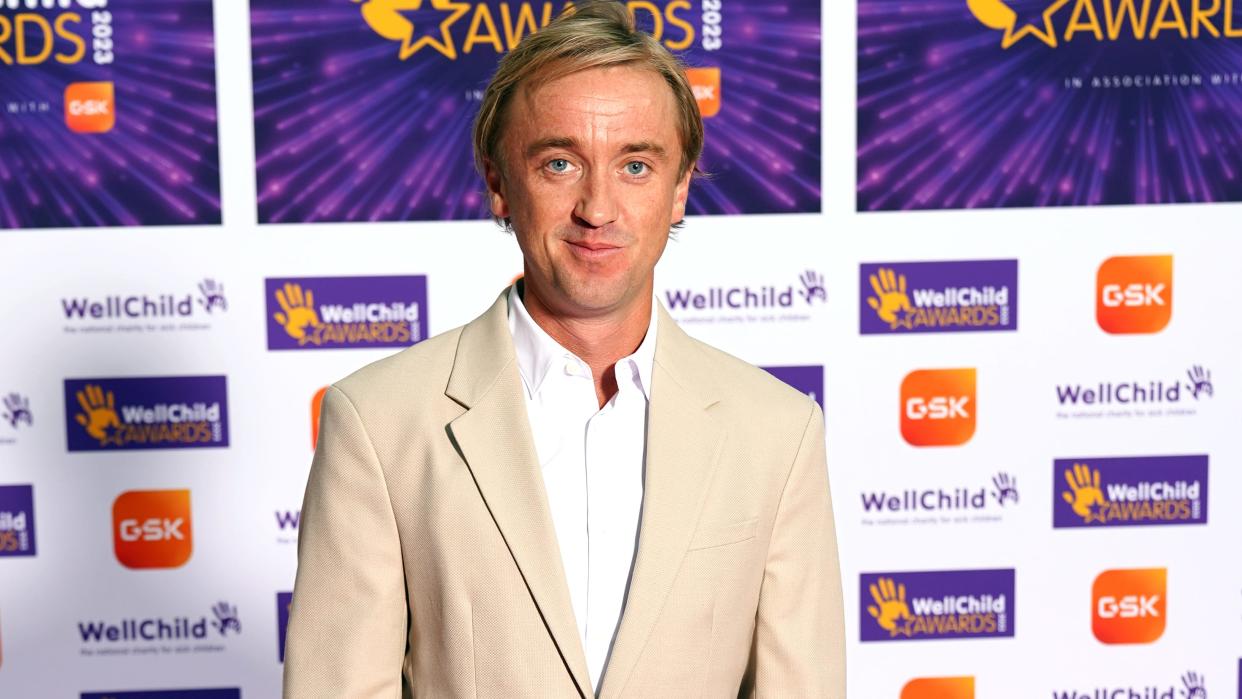 Tom Felton arrives for the annual WellChild Awards 2023 at the Hurlingham Club in London. Picture date: Thursday September 7, 2023. (Photo by Aaron Chown/PA Images via Getty Images)