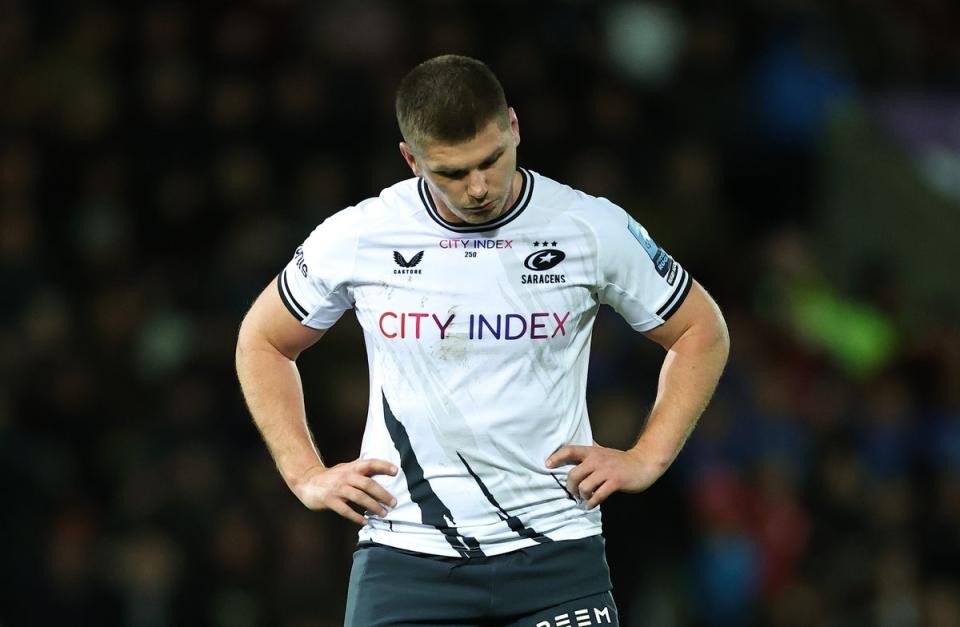 Owen Farrell could not quite drag Saracens into the Premiership final (Getty Images)