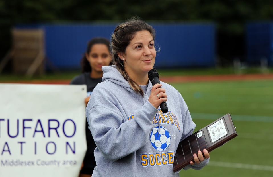 North Brunswick coach Megan Carroll is among the Greater Middlesex Conference Soccer for a Cause Charity Festival's organizers.