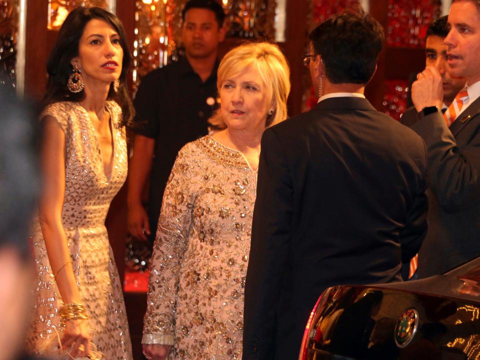 hillary clinton ambani wedding