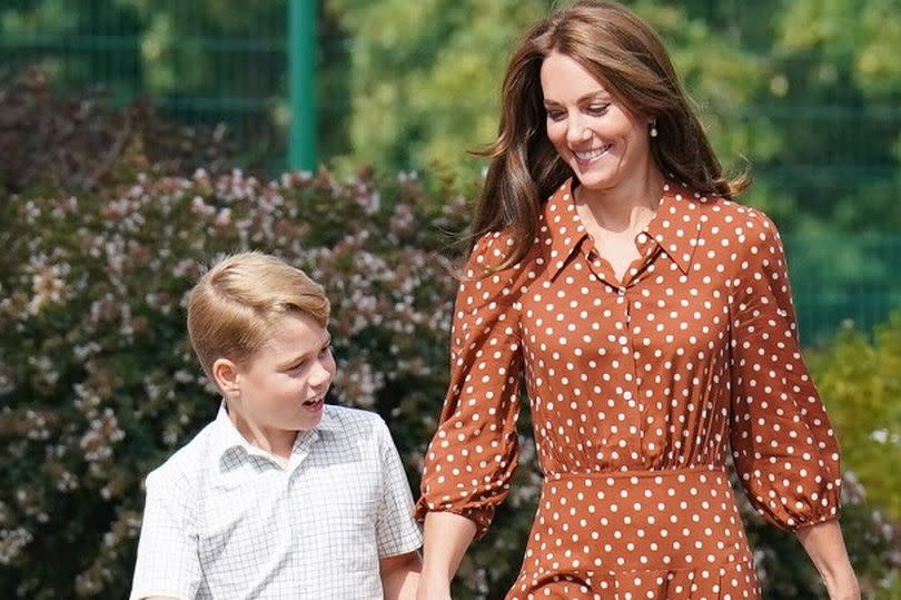 Prince George with his mum, The Princess of Wales