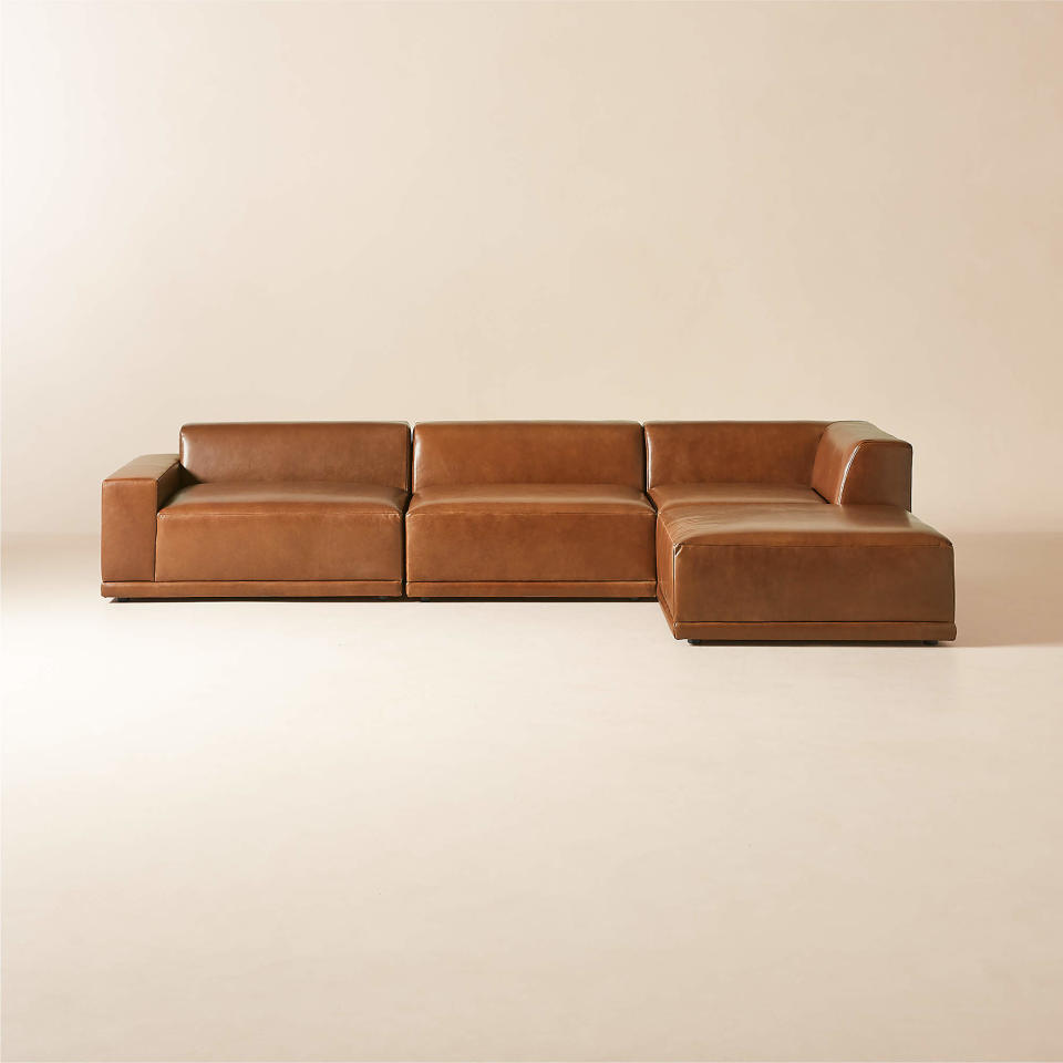 <p><a href="https://go.redirectingat.com?id=74968X1596630&url=https%3A%2F%2Fwww.cb2.com%2Ffaible-4-piece-l-shaped-brown-leather-sectional-sofa-with-left-arm%2Fs102435&sref=https%3A%2F%2Fwww.esquire.com%2Flifestyle%2Fg46538224%2Fbest-midcentury-modern-sofas%2F" rel="nofollow noopener" target="_blank" data-ylk="slk:Shop Now;elm:context_link;itc:0;sec:content-canvas" class="link ">Shop Now</a></p><p>Faible 4-Piece Sectional</p><p>cb2.com</p><p>$8096.00</p>