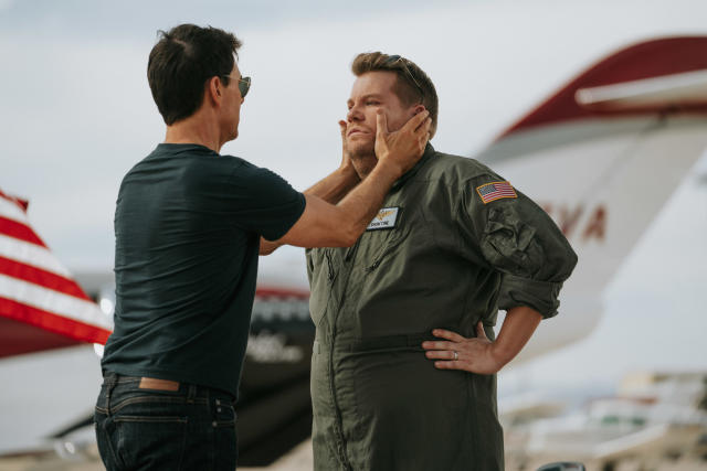 Tom Cruise takes James Corden on 'terrifying' flights ahead of 'Top Gun:  Maverick' release