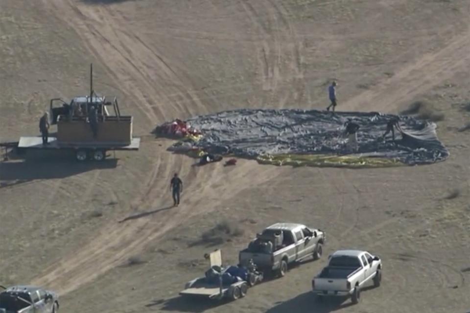 Thirteen people had set off on board the balloon gondola (Fox News 10)