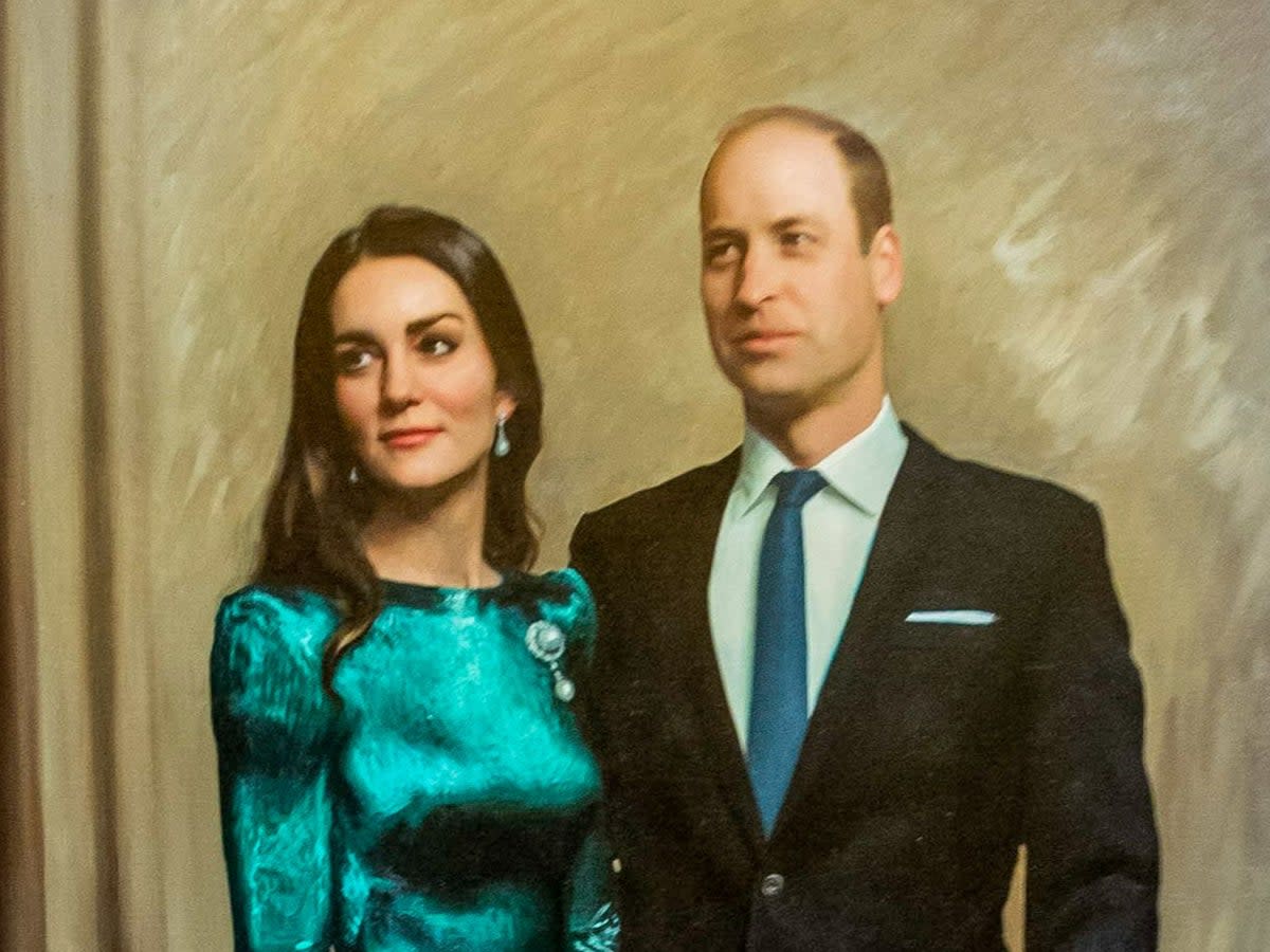 Jamie Coreth’s painting of Prince William and Catherine Duchess of Cambridge  (Bav Media/Shutterstock)