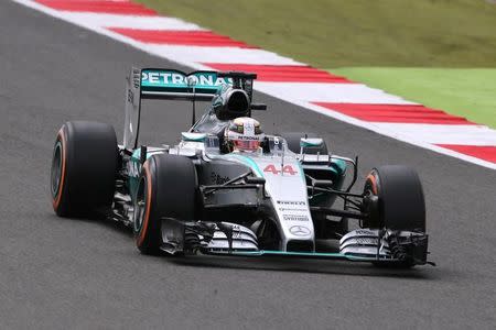 Formula One - F1 - British Grand Prix 2015 - Silverstone, England - 4/7/15 Mercedes' Lewis Hamilton during morning practice Reuters / Paul Childs Livepic